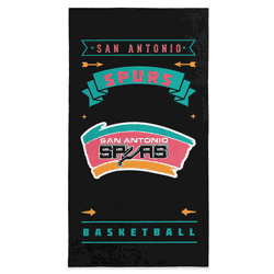 NBA Hardwood Classics San Antonio Spurs Printed Beach Towel