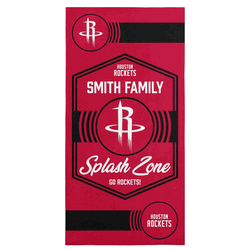 NBA Houston Rockets Dominion Personalized Beach Towel 30�60 Inches