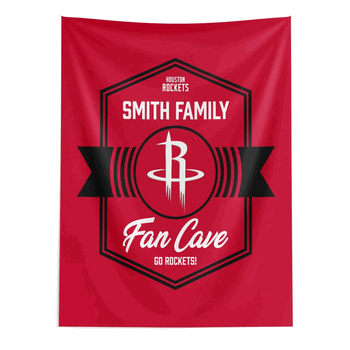 NBA Houston Rockets Dominion Personalized Wall Hanging 50�60 Inches