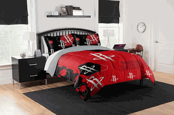 NBA Houston Rockets Hexagon F/Q Comforter Set