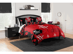 NBA Houston Rockets Reverse Slam F/Q Comforter Set