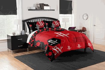 NBA Houston Rockets Reverse Slam F/Q Comforter Set