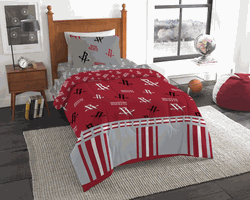 NBA Houston Rockets Rotary Twin Bed In a Bag Set