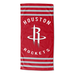 NBA Houston Rockets Stripes Beach Towel 30x60 Inches