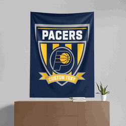 NBA Indiana Pacers Allegiance Personalized Wall Hanging 50x60 Inches