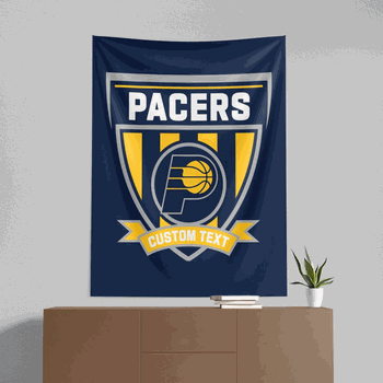 NBA Indiana Pacers Allegiance Personalized Wall Hanging 50x60 Inches