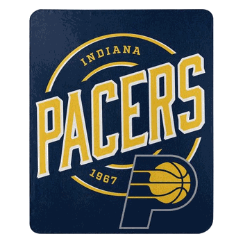 NBA Indiana Pacers Campaign Fleece Throw Blanket 50x60 Inches