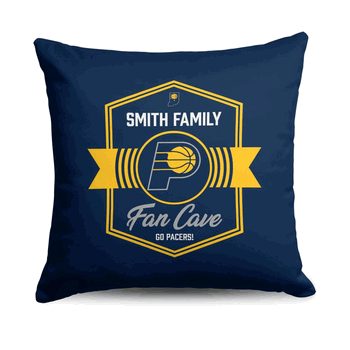 NBA Indiana Pacers Dominion Personalized Throw Pillow 18�18 Inches