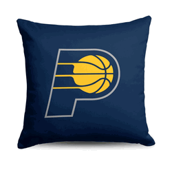 NBA Indiana Pacers Double Down  Throw Pillow 18 x 18 Inches