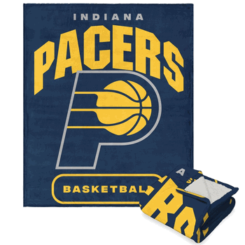 NBA Indiana Pacers High Block Silk Touch Sherpa Throw 50 x 60 Inches