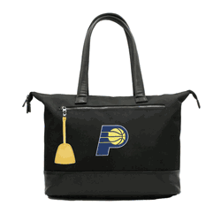 NBA Indiana Pacers Laptop Tote Bag with Colored Zipper Pull Accessory