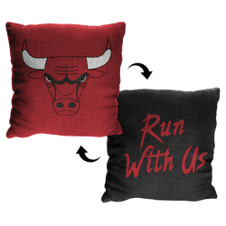 NBA Invert Chicago Bulls 2Pk Double Sided Jacquard Pillow