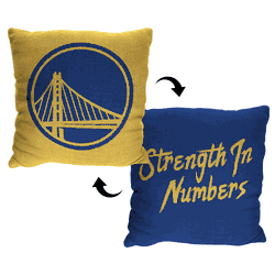 NBA Invert Golden State Warriors 2Pk Double Sided Jacquard Pillow