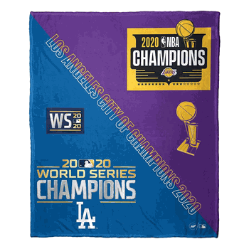 NBA Los Angeles City of Champs Silk Touch Throw Blanket