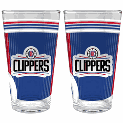 NBA Los Angeles Clippers 2pc Pint Glass Set