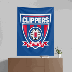 NBA Los Angeles Clippers Allegiance Personalized Wall Hanging 50x60 Inches