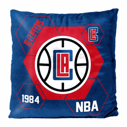 NBA Los Angeles Clippers Connector Velvet Reverse Pillow 16 x 16 Inches
