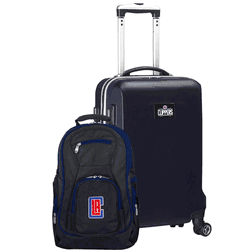 NBA Los Angeles Clippers Deluxe 2-Piece Backpack & Carry-On Set