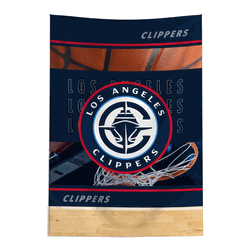 NBA Los Angeles Clippers Detailed Collage Wall Hanging Tapestry 24x36 inches