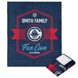 NBA Los Angeles Clippers Dominion Personalized Silk Touch Throw Blanket 50X60 Inches