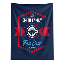 NBA Los Angeles Clippers Dominion Personalized Wall Hanging 50�60 Inches