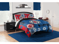 NBA Los Angeles Clippers Hexagon F/Q Comforter Set