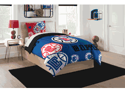 NBA Los Angeles Clippers Hexagon Twin Comforter Set