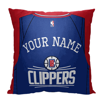 NBA Los Angeles Clippers Jersey Personalized Throw Pillow