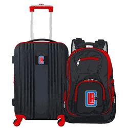NBA Los Angeles Clippers Premium 2-Piece Backpack & Carry-On Set