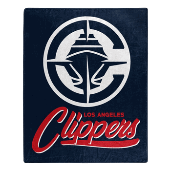 NBA Los Angeles Clippers Signature Raschel Throw Blanket 50x60 Inches