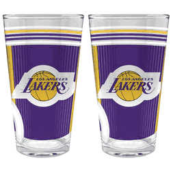 NBA Los Angeles Lakers 2pc Pint Glass Set