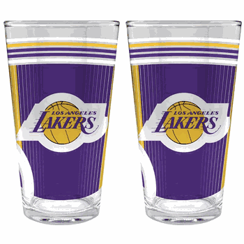 NBA Los Angeles Lakers 2pc Pint Glass Set