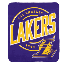 NBA Los Angeles Lakers Campaign Fleece Throw Blanket 50x60 Inches