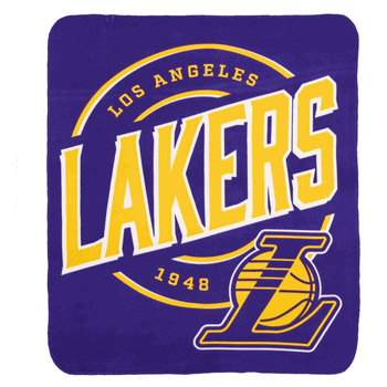 NBA Los Angeles Lakers Campaign Fleece Throw Blanket 50x60 Inches