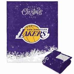 NBA Los Angeles Lakers Christmas 2023 Silk Touch Sherpa Throw Blanket 50 x 60 Inches