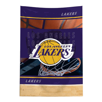 NBA Los Angeles Lakers Detailed Collage Wall Hanging Tapestry 24x36 inches