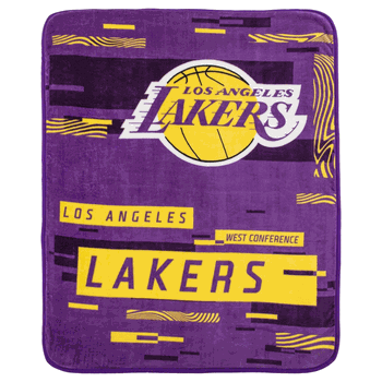 NBA Los Angeles Lakers Digitize Raschel Throw Blanket 60x80Inches