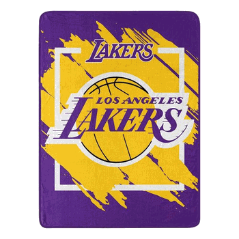 NBA Los Angeles Lakers Dimensional Micro Raschel Throw Blanket 46x60 Inches