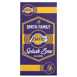 NBA Los Angeles Lakers Dominion Personalized Beach Towel 30�60 Inches