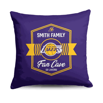 NBA Los Angeles Lakers Dominion Personalized Throw Pillow 18�18 Inches