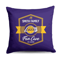 NBA Los Angeles Lakers Dominion Personalized Throw Pillow 18�18 Inches