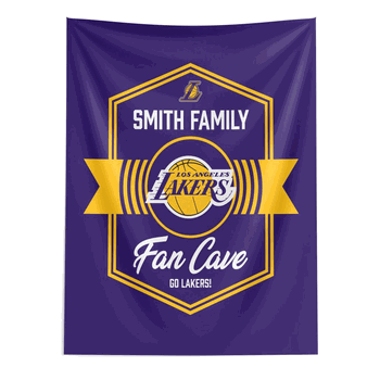 NBA Los Angeles Lakers Dominion Personalized Wall Hanging 50�60 Inches