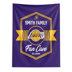 NBA Los Angeles Lakers Dominion Personalized Wall Hanging 50�60 Inches
