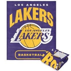 NBA Los Angeles Lakers High Block Silk Touch Sherpa Throw 50 x 60 Inches