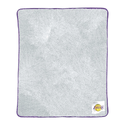 NBA Los Angeles Lakers Patch Two Tone Sherpa Throw Blanket 50x60 Inches