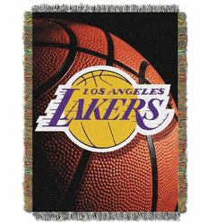 NBA Los Angeles Lakers Photo Real Tapestry Throw Blanket 48x60 Inches
