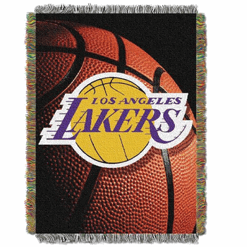 NBA Los Angeles Lakers Photo Real Tapestry Throw Blanket 48x60 Inches