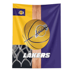 NBA Los Angeles Lakers Powerball Wall Hanging 50 x 60 Inches