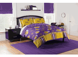 NBA Los Angeles Lakers Rotary Full Bed In a Bag Set