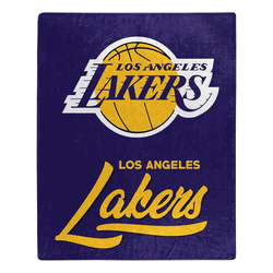 NBA Los Angeles Lakers Signature Raschel Throw Blanket 50x60 Inches